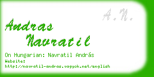 andras navratil business card